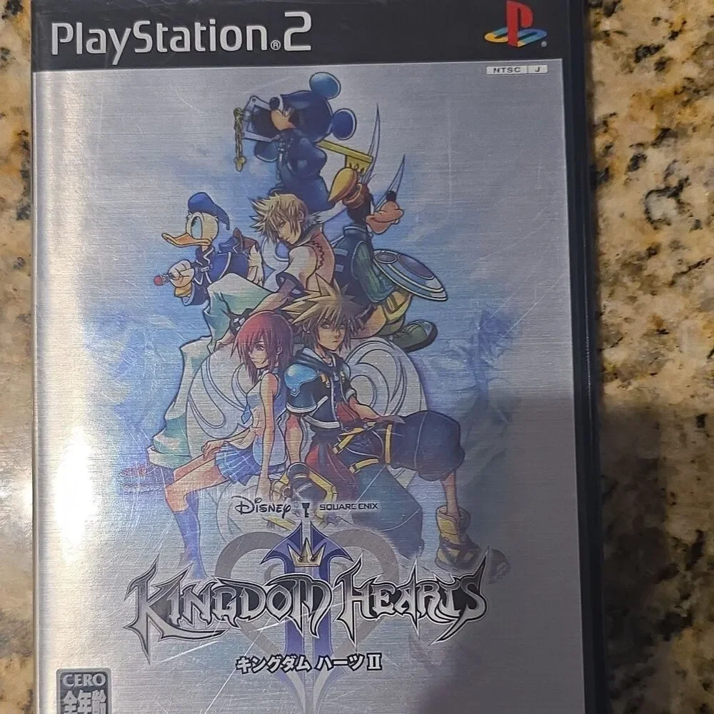 Disney Kingdom Hearts II PS2 NTSC-J Manual Included
